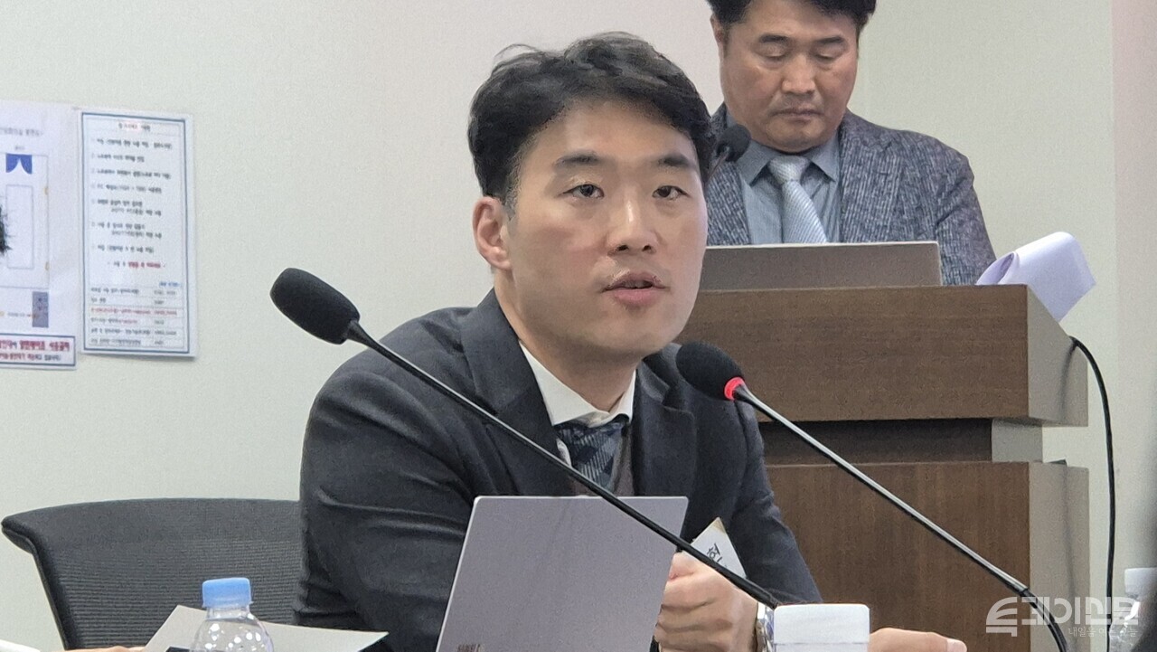 10일 오전 서울 여의도 국회에서 열린 ‘2025년도 보이스피싱 공동포럼’에서 국가수사본부 경제범죄수사과 박상현 경정이 발언하고 있다. ⓒ투데이신문