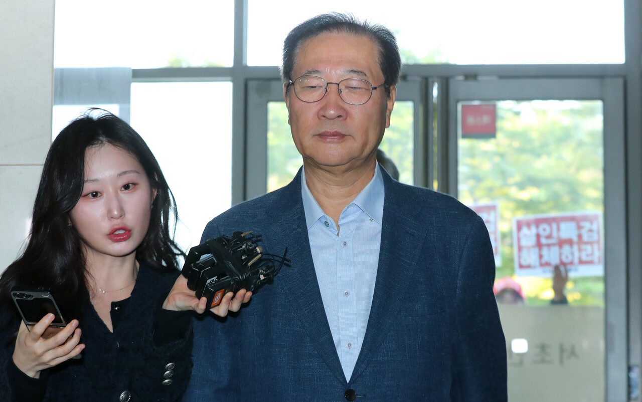 박성재 전 법무부장관이 지난달 24일 오전 서울 서초구 순직해병 특별검사팀(특별검사 이명현)에 피의자 조사를 받기 위해 출석하고 있다