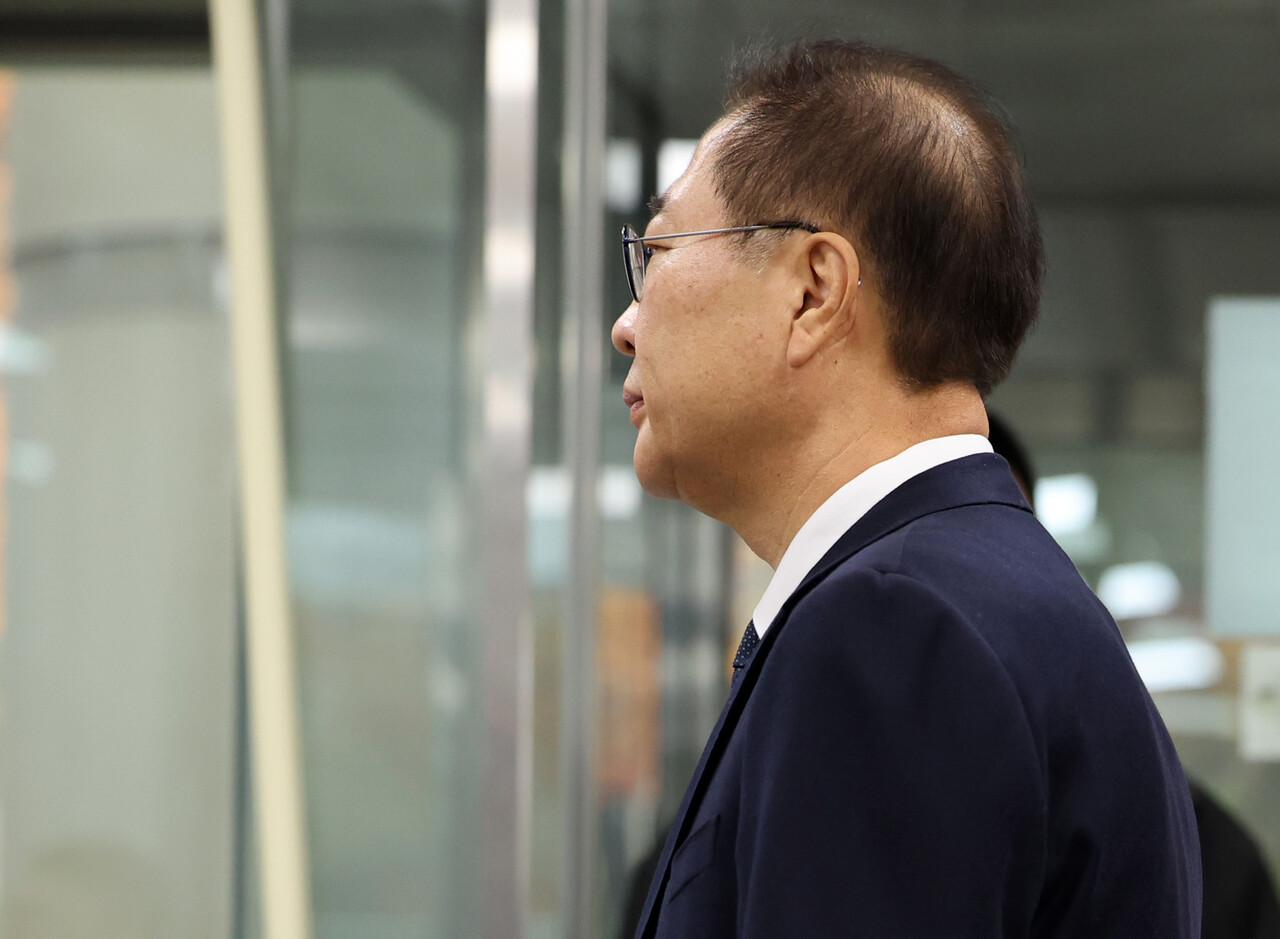 내란중요임무종사, 직권남용권리행사방해 혐의를 받고 있는 박성재 전 법무부 장관이 13일 오전 서울 서초구 서울중앙지방법원에서 열린 구속 전 피의자 심문(영장실질심사)에 출석하고 있다. [사진제공=뉴시스]